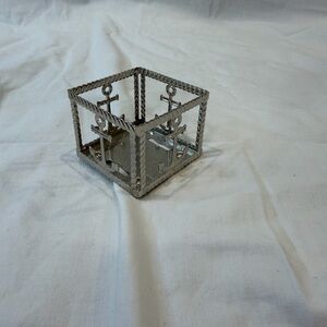 Silver Anchor Design Decorative Box